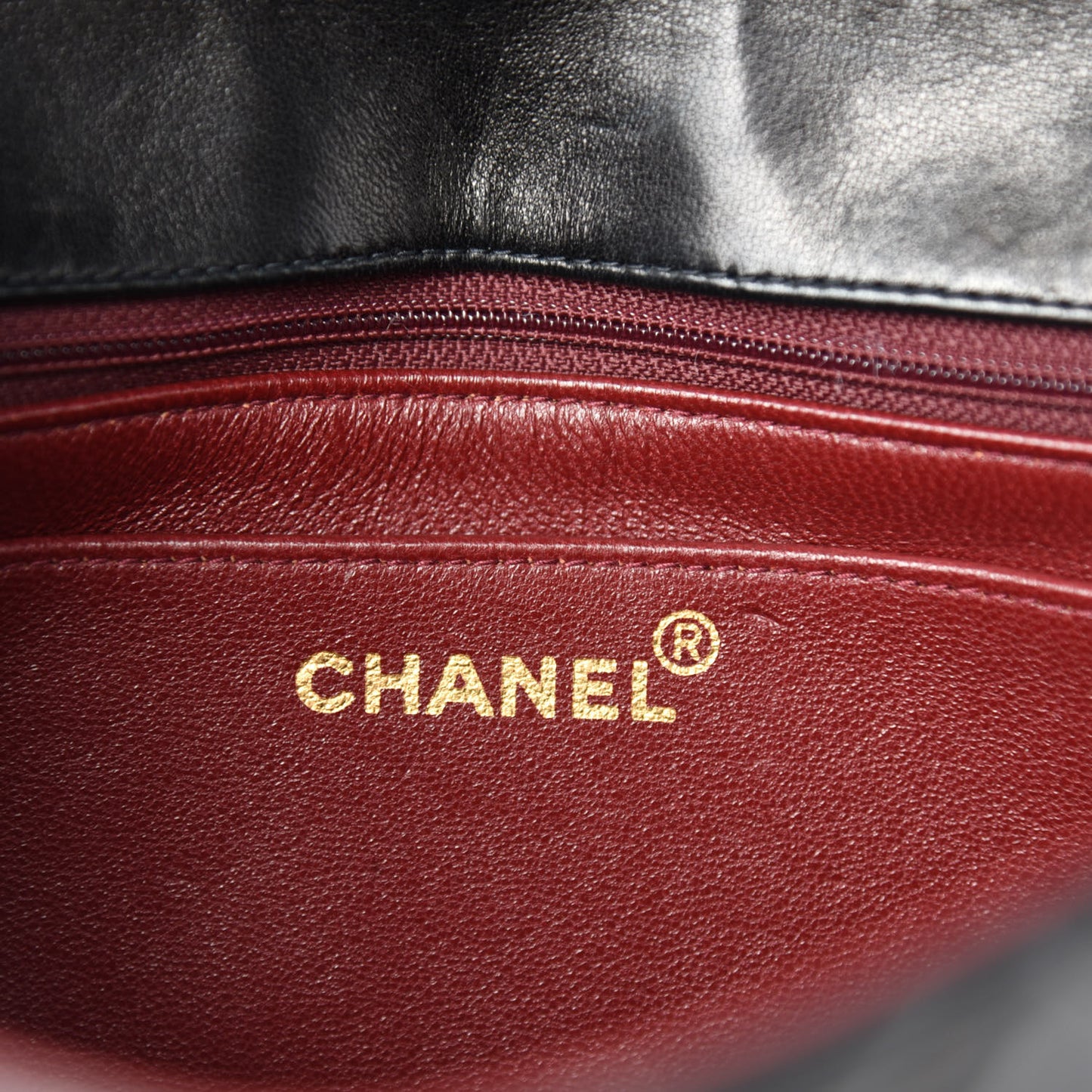 Lambskin Quilted Small Single Flap Black