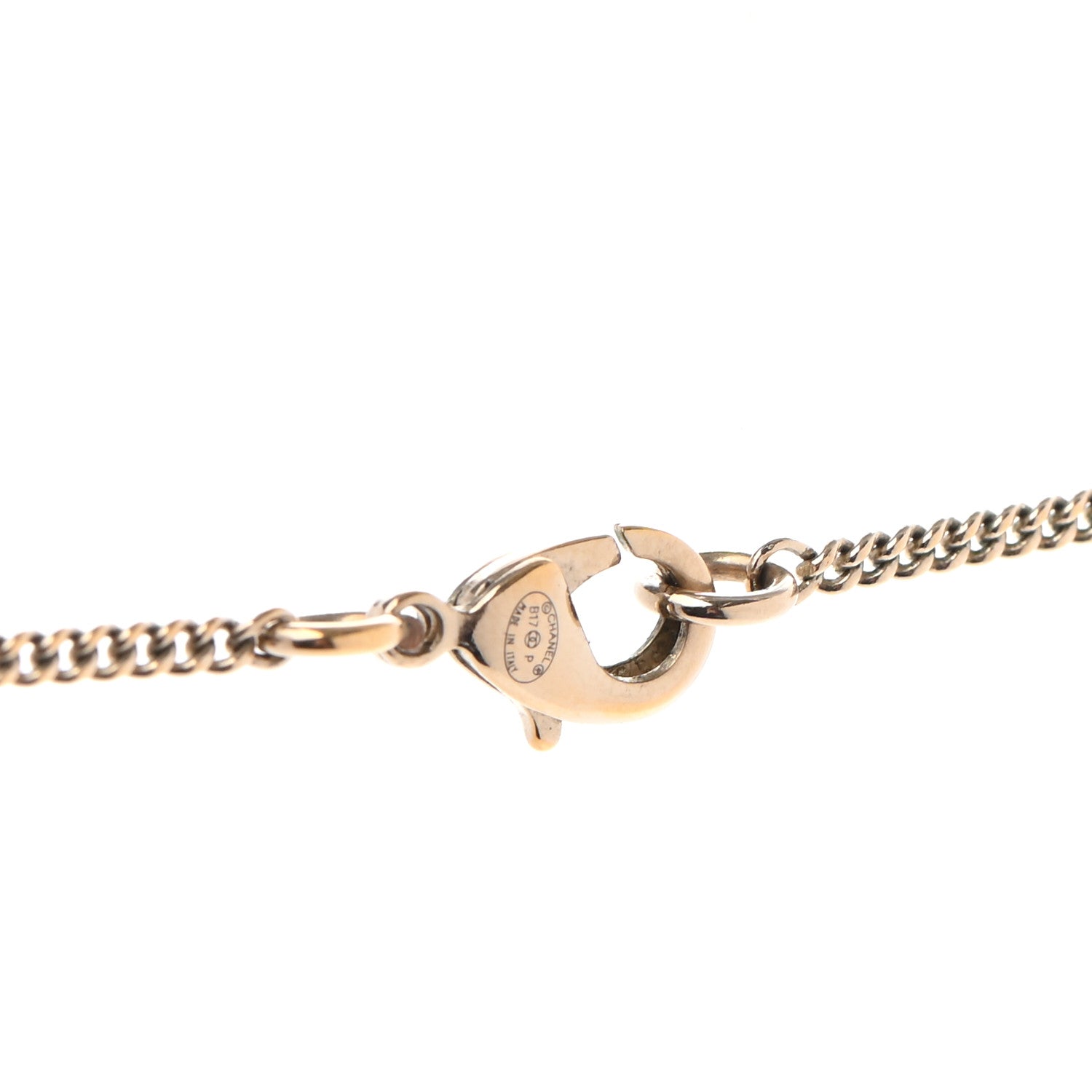 Chanel Pearl CC Drop Necklace Gold 5 of 5