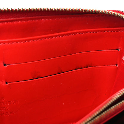 Louis Vuitton Mat Monogram Zippy Wallet Black Red 7 of 7