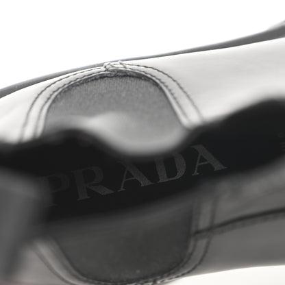 Prada Spazzolato Rois Monolith Chelsea 55mm Ankle Boots 35 Black 8 of 8
