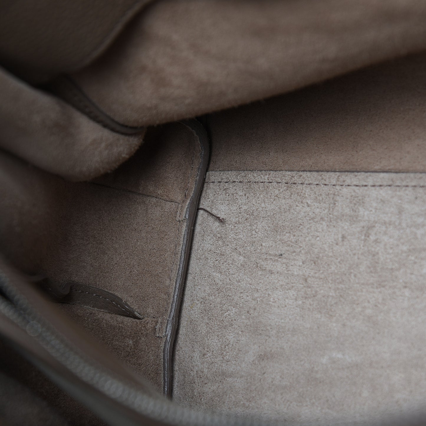 Grained Calfskin Small Supple Sac De Jour Taupe