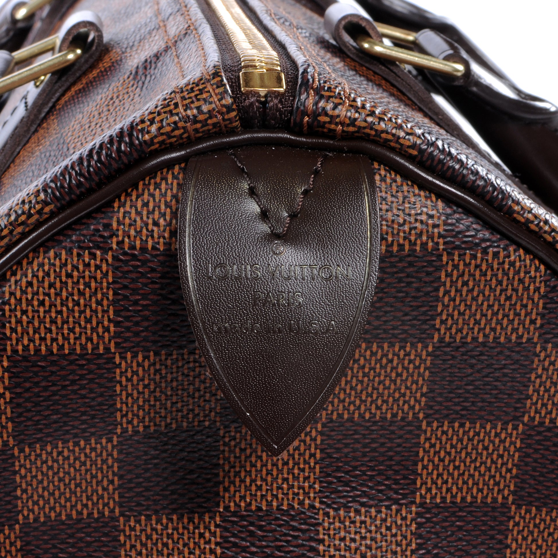 Louis Vuitton Damier Ebene Speedy 30 7 of 9