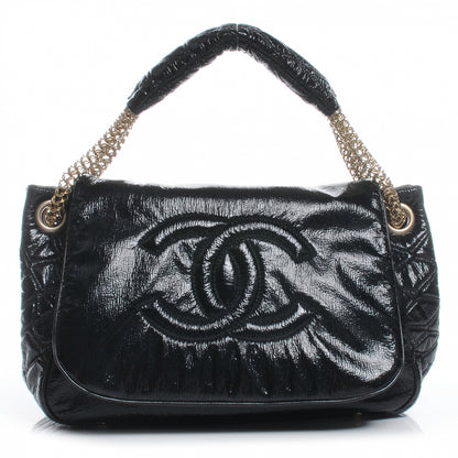 Chanel Vinyl Rodeo Flap Bag Black 1 of 7