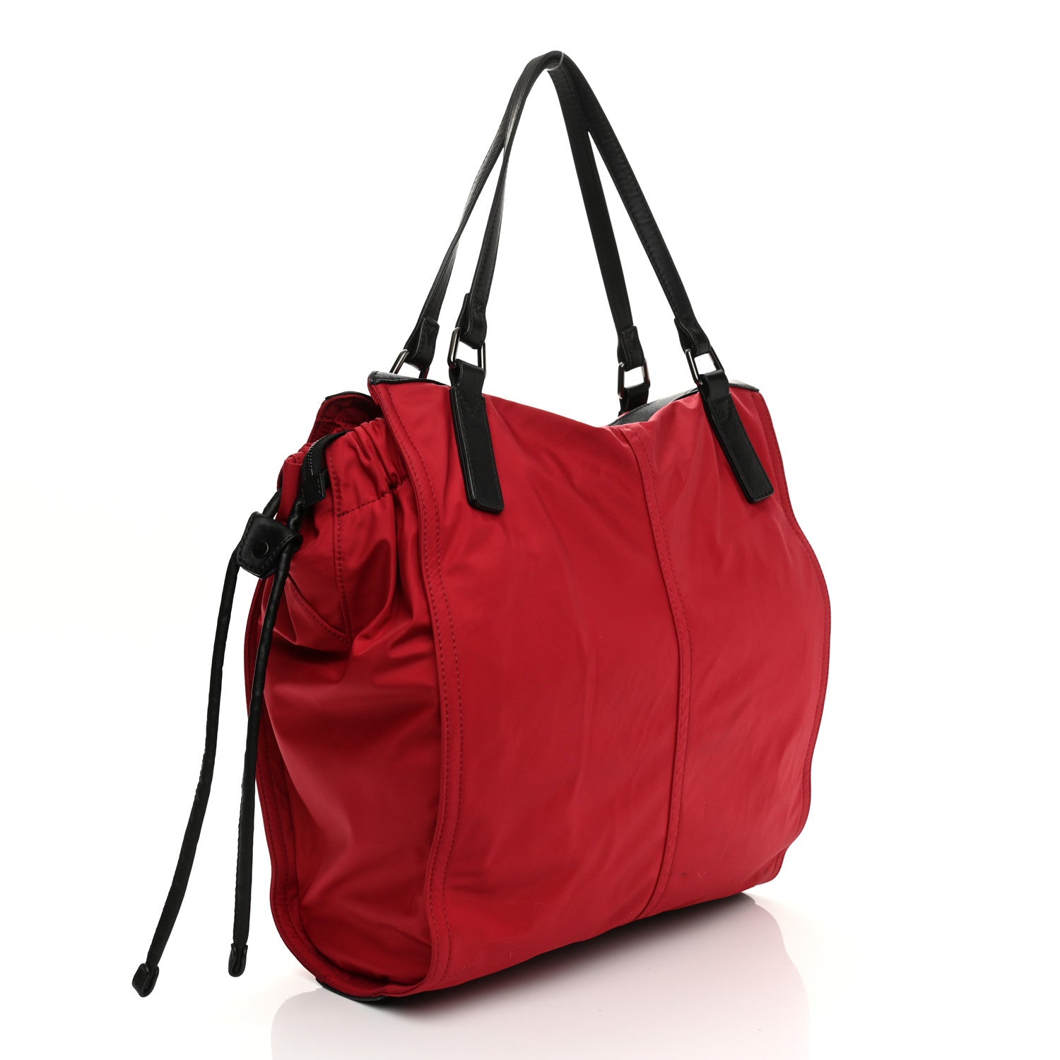 Burberry Nylon Small Buckleigh Packable Tote Red 3 of 9