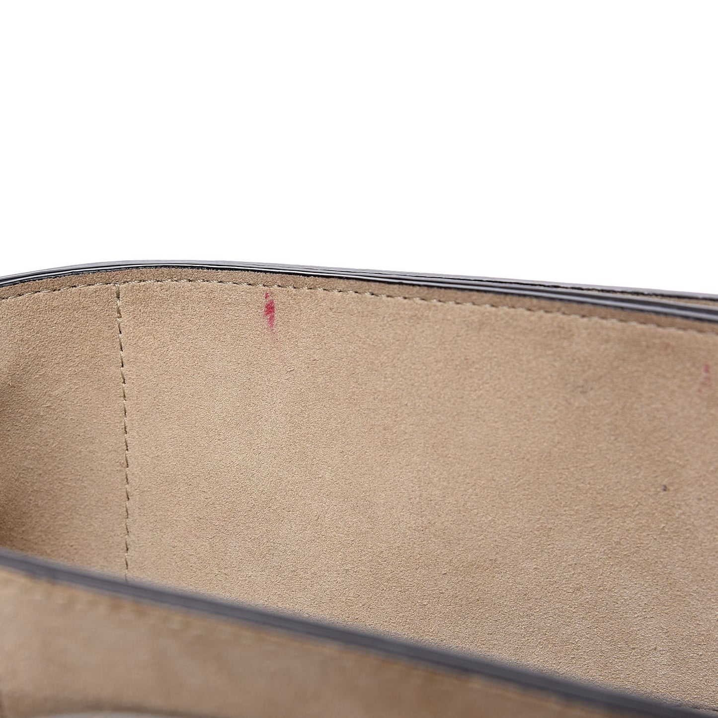 Suede Calfskin Small Faye Shoulder Bag Motty Grey