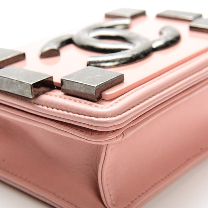 Chanel Lambskin Plexiglass Boy Brick Flap Pink 8 of 8