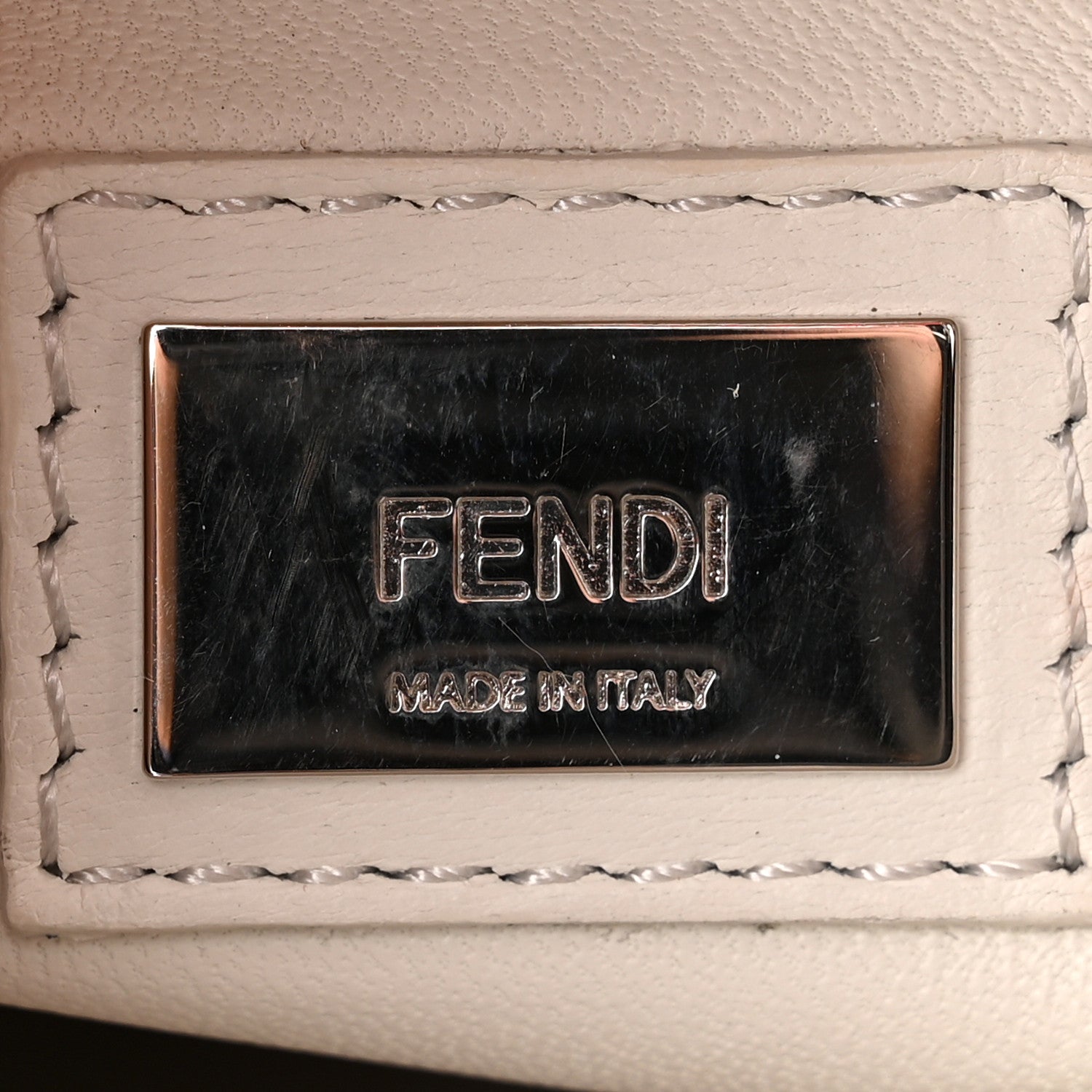 Fendi Nappa Colorblock Mini Peekaboo Iconic Satchel Black White Ecstasy 6 of 11