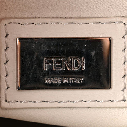 Fendi Nappa Colorblock Mini Peekaboo Iconic Satchel Black White Ecstasy 6 of 11