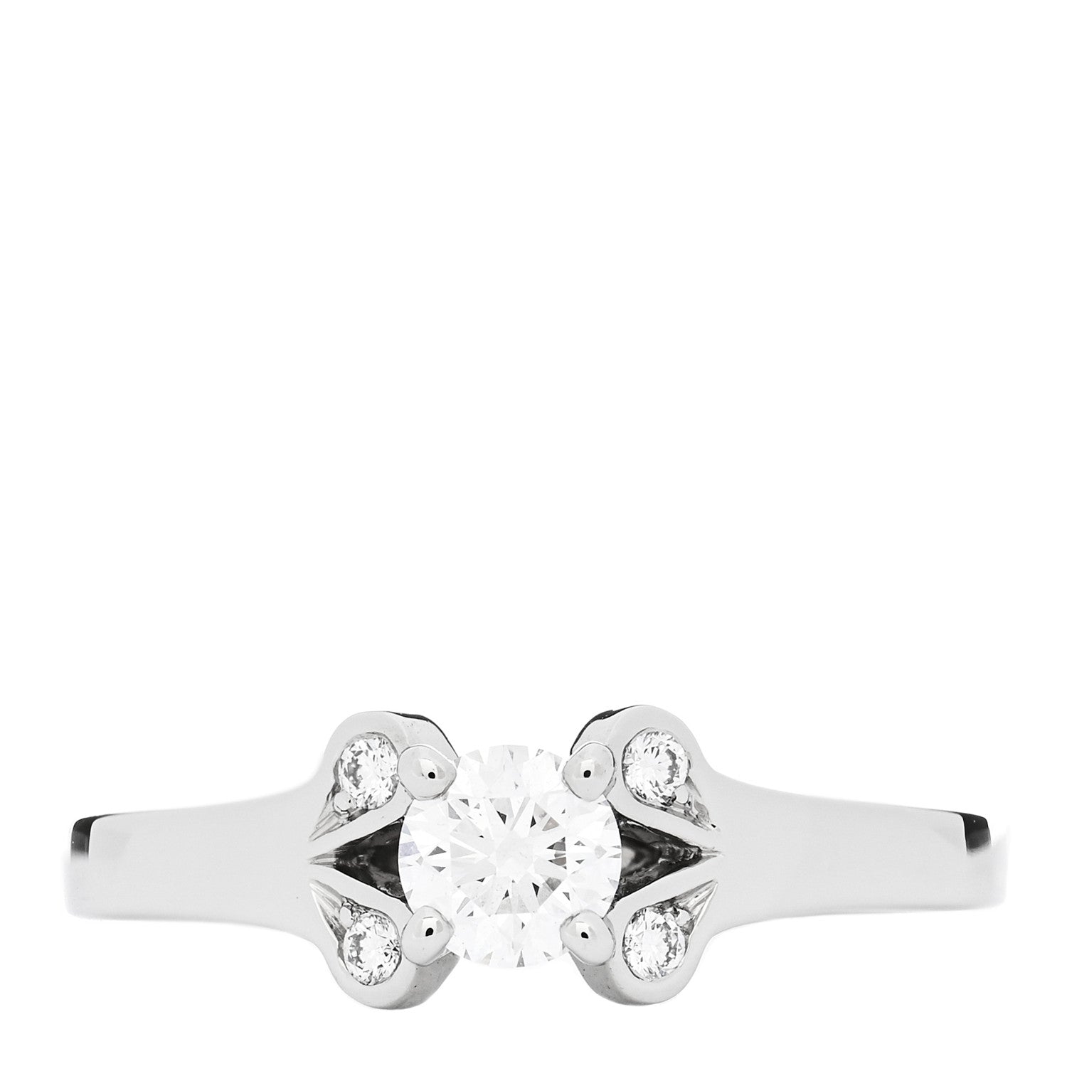 Cartier Platinum Diamond .26ct Ballerine Solitaire Engagement Ring 45 3.25 1 of 7
