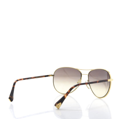 Louis Vuitton Conspiration Pilote Sunglasses Z0164U Gold 4 of 8
