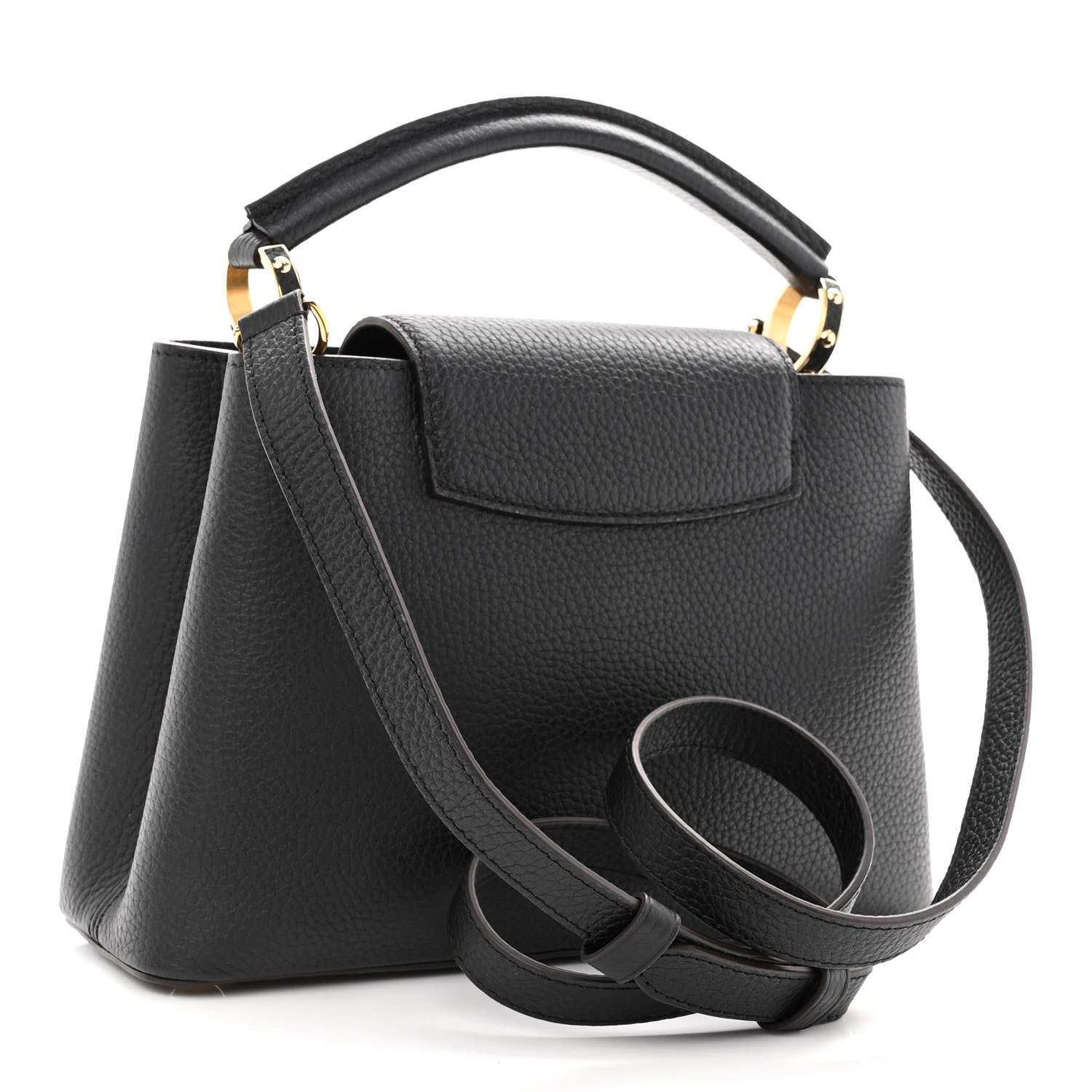 Louis Vuitton Taurillon Capucines BB Black 3 of 9