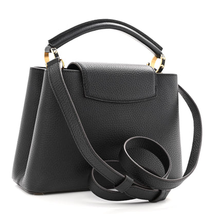 Louis Vuitton Taurillon Capucines BB Black 3 of 9