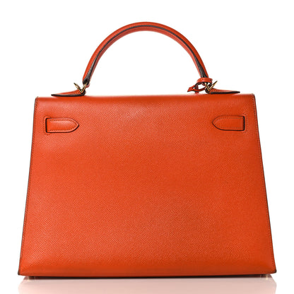 Hermes Epsom Kelly Sellier 32 Feu 4 of 47