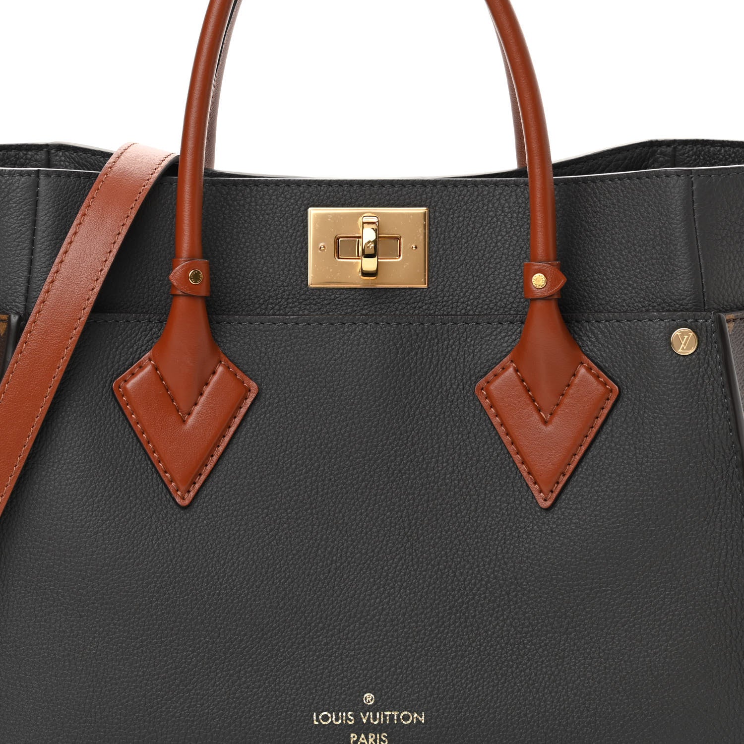 Louis Vuitton Calfskin Monogram On My Side MM Laurier 8 of 10