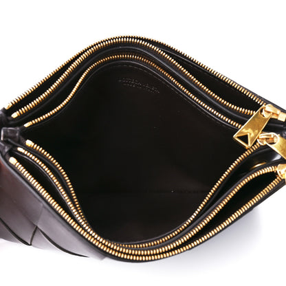 Bottega Veneta Nappa Maxi Intrecciato Triple Zip Clutch Fondant 5 of 12