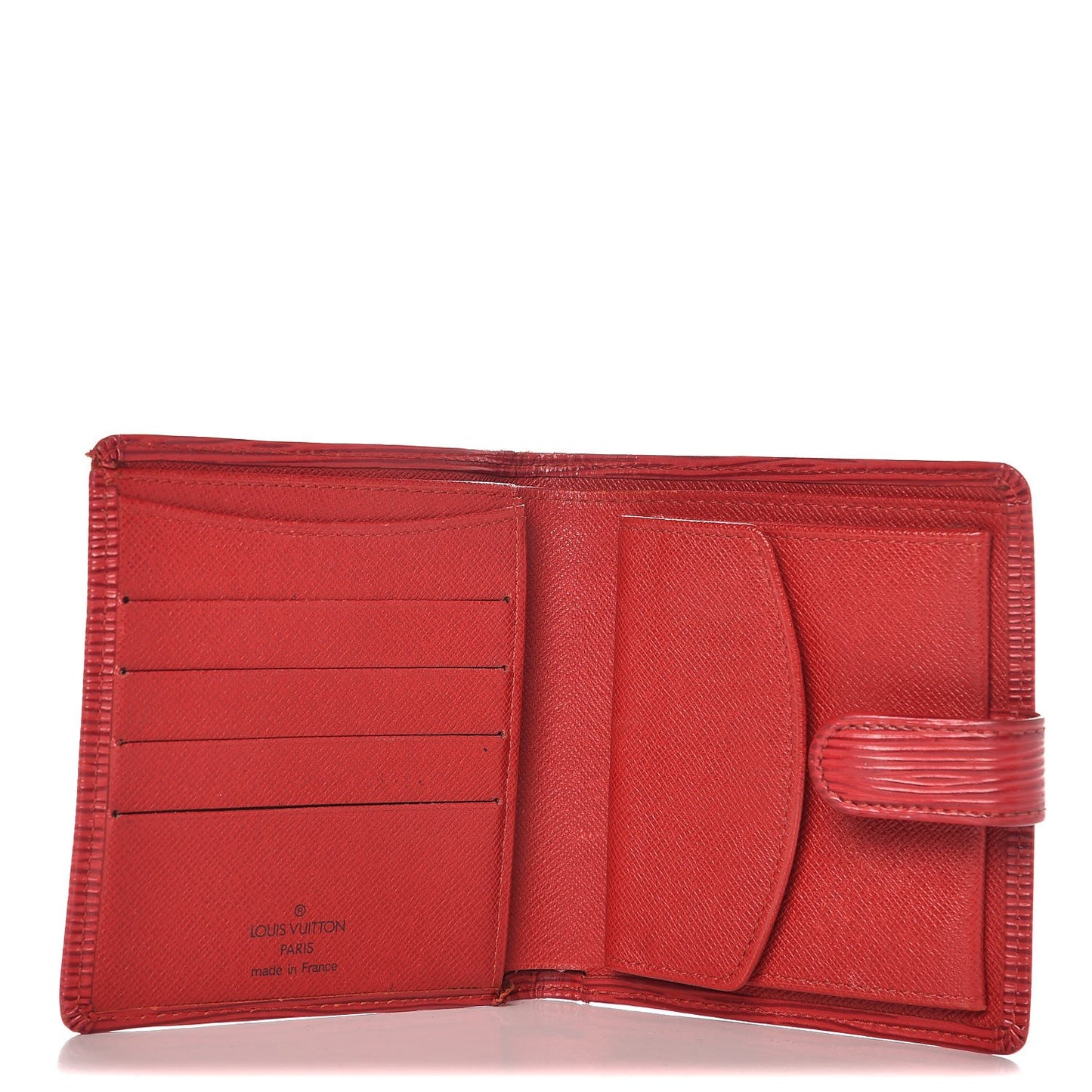 Epi Porte Billets Compact Wallet Red