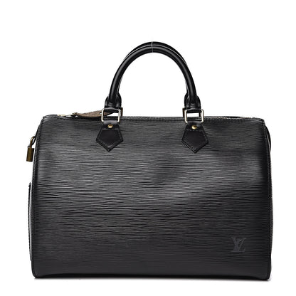 Louis Vuitton Epi Speedy 30 Black 1 of 12