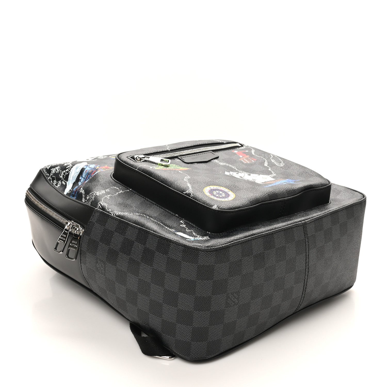 Louis Vuitton Damier Graphite World Map Josh Backpack 4 of 9