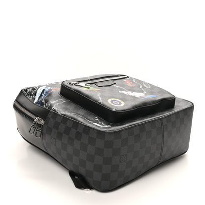 Louis Vuitton Damier Graphite World Map Josh Backpack 4 of 9