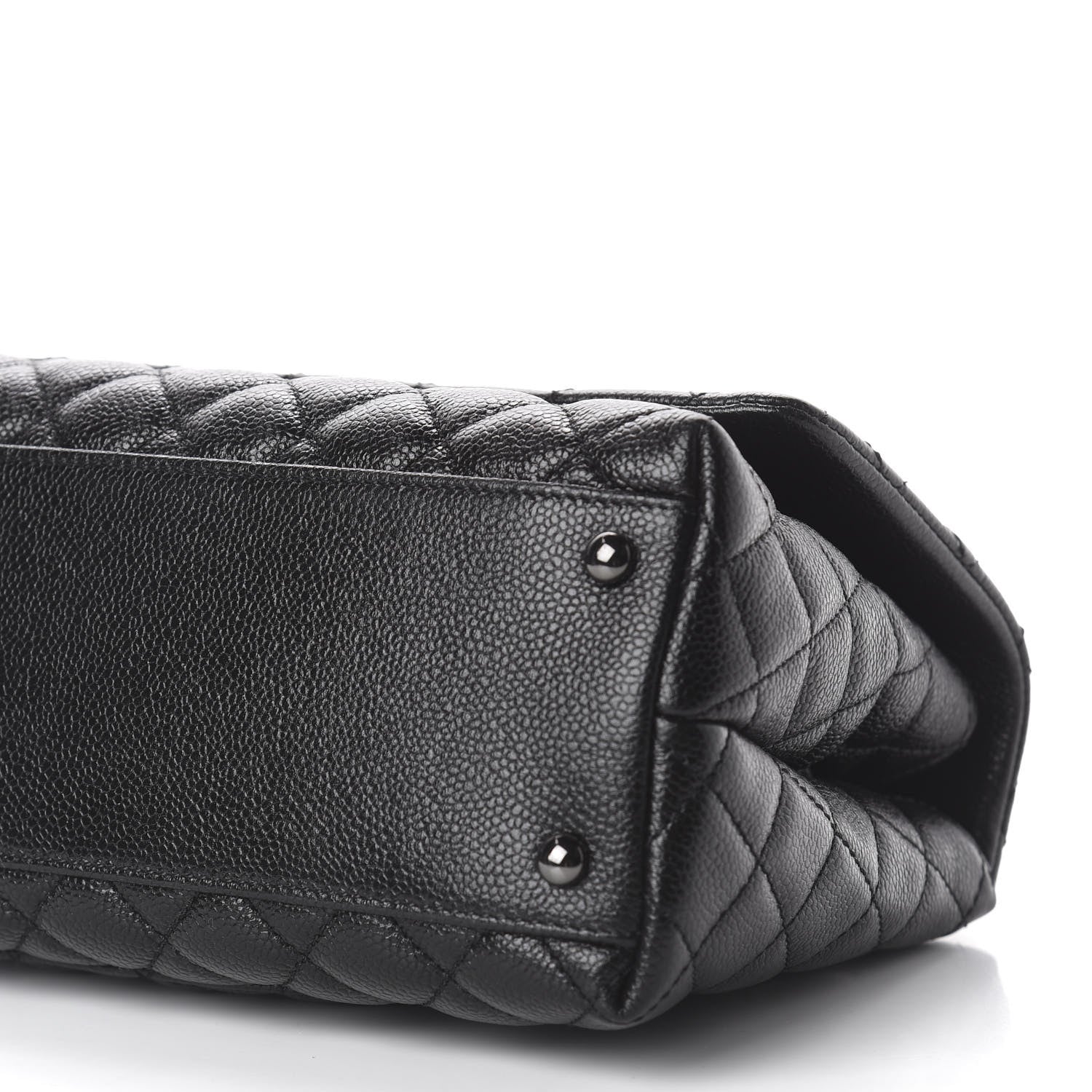 Chanel Caviar Quilted Small Coco Handle Flap So Black 8 of 12