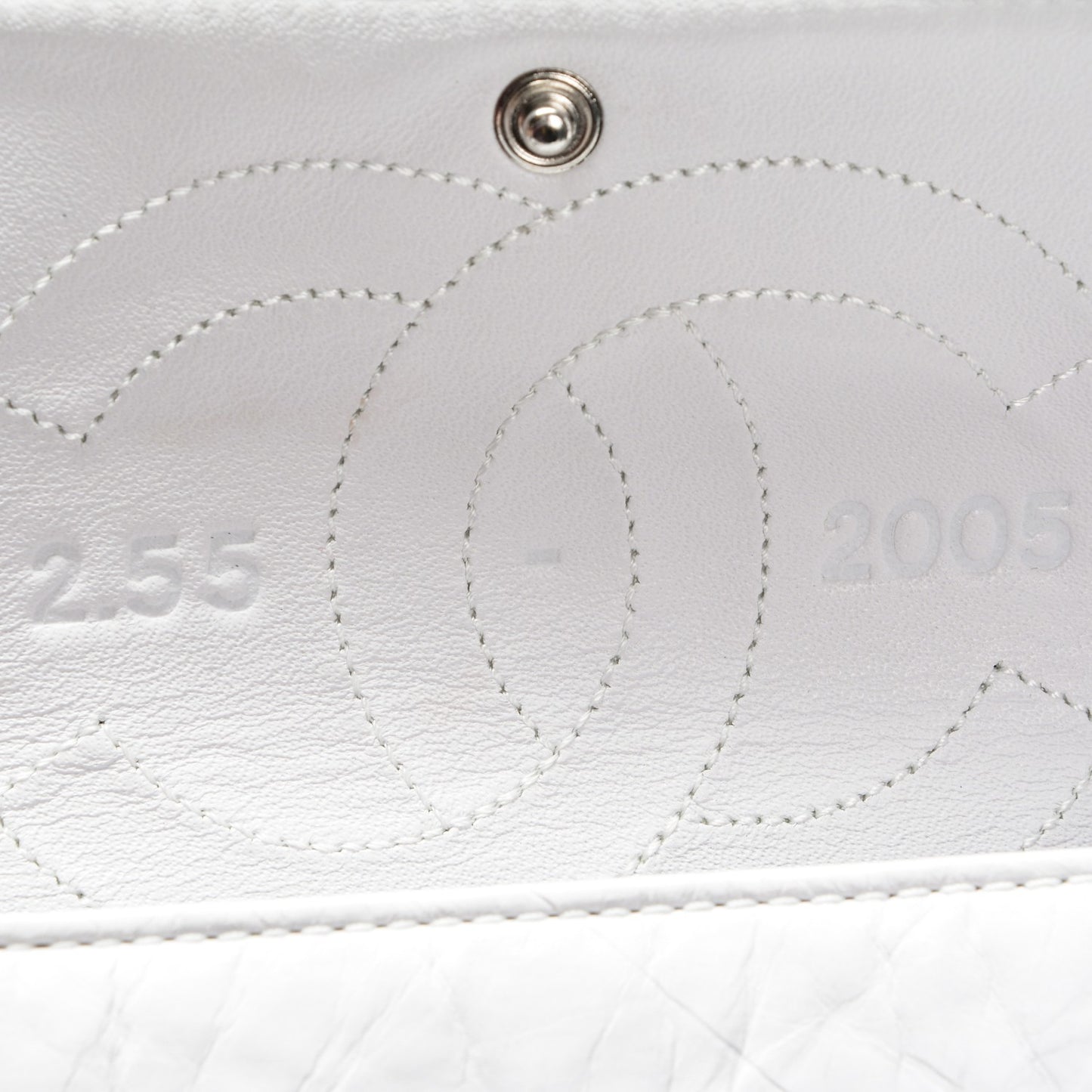 Aged Calfskin 50th Anniversary 2.55 Reissue 226 White