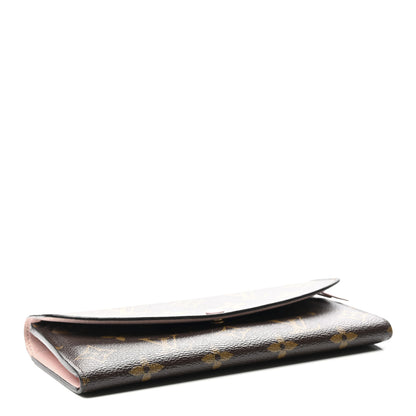 Louis Vuitton Monogram Emilie Wallet Rose Ballerine 3 of 6