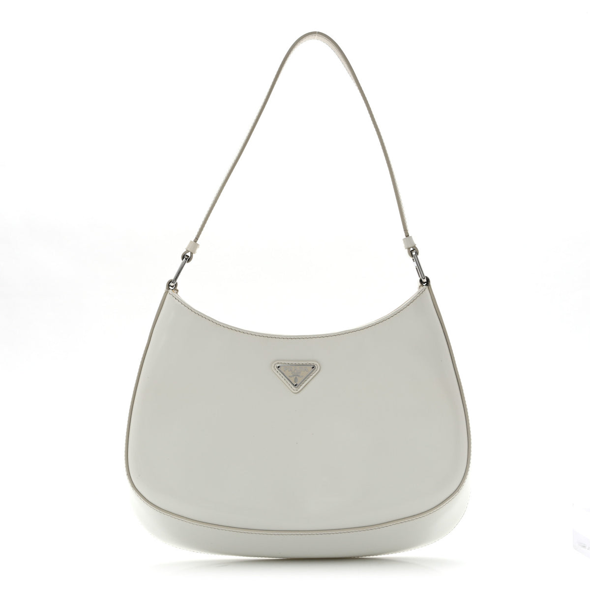 Prada Spazzolato Cleo Shoulder Bag White 1 of 13