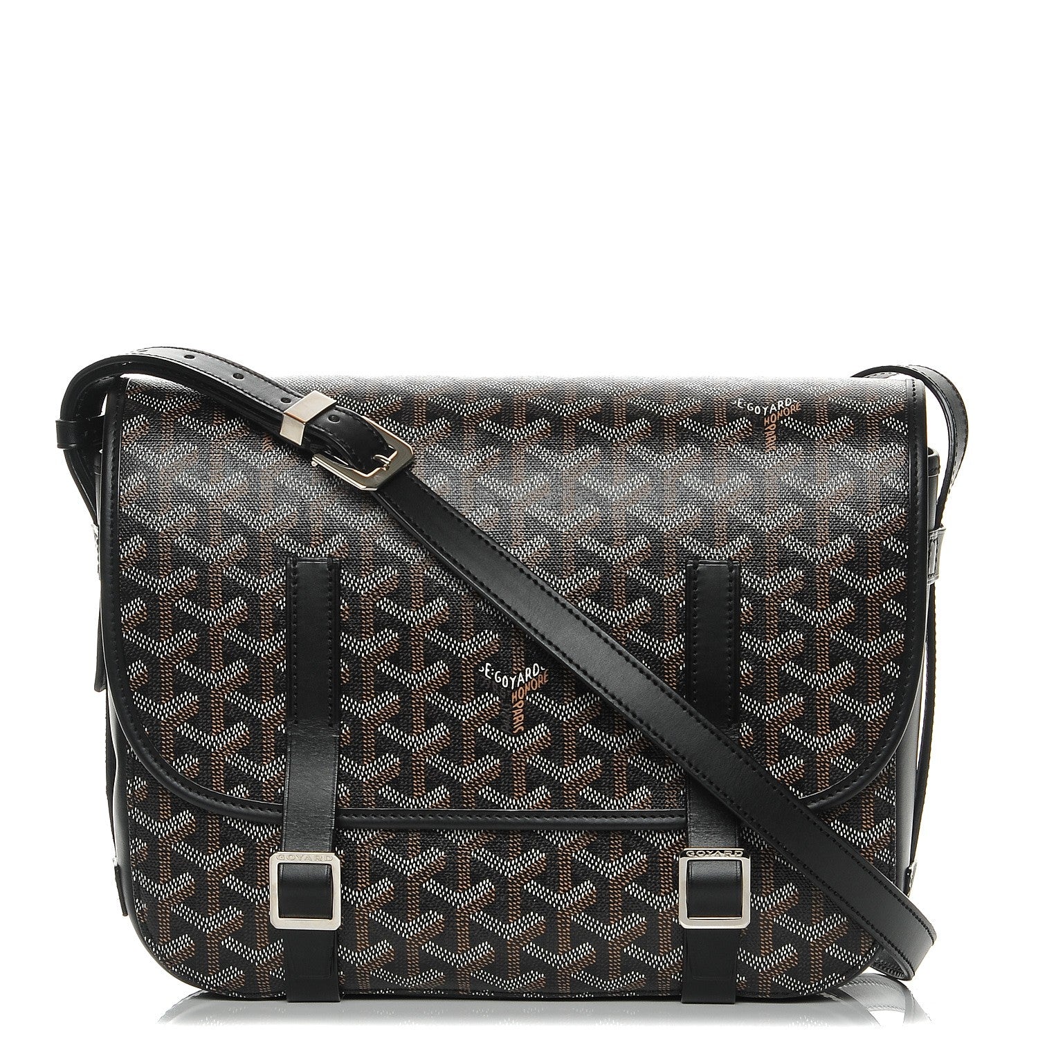 Goyard Goyardine Belvedere MM Messenger Bag Black 1 of 7