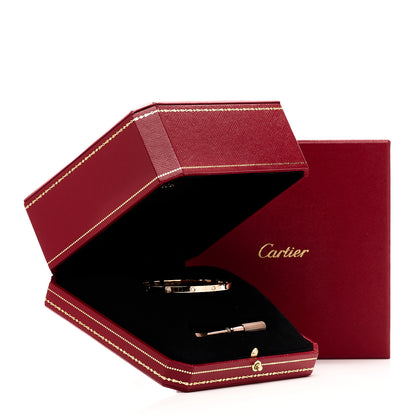 Cartier 18K Pink Gold 10 Diamond Small LOVE Bracelet 16 10 of 10