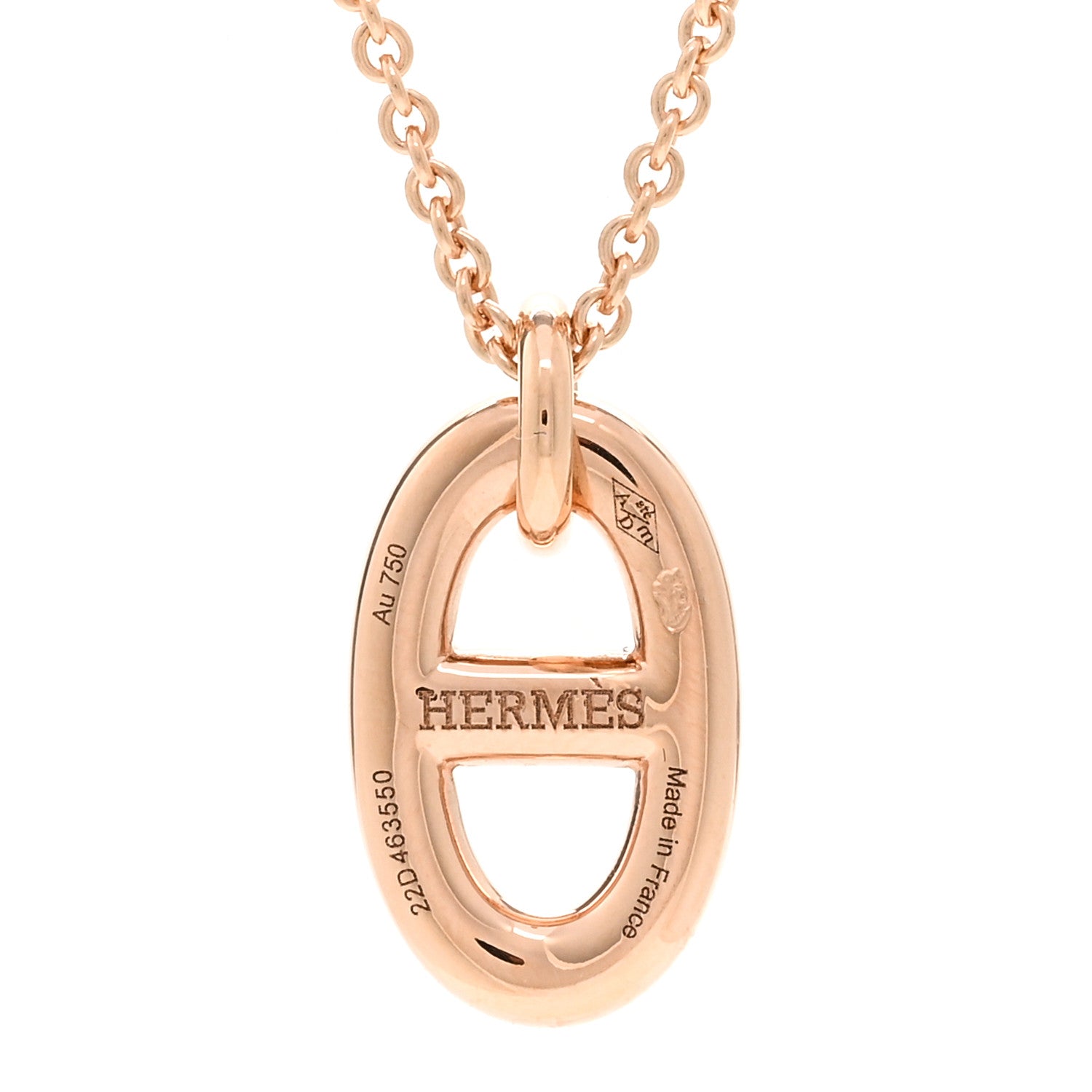 Hermes 18K Rose Gold PM Farandole Pendant Necklace 4 of 5