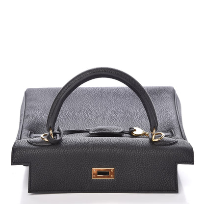 Hermes Togo Kelly Retourne 25 Black 25 of 64