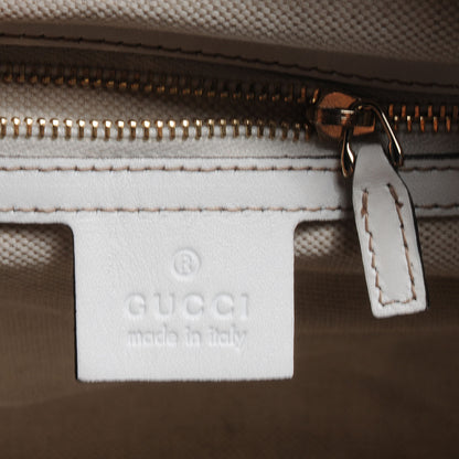Gucci Monogram Selleria Calfskin Vintage Web Medium Boston Beige Blue Mystic White 8 of 10