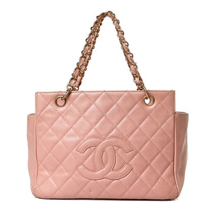 Chanel Caviar Quilted Petit Timeless Shopping Tote PTT Pink 1 of 18
