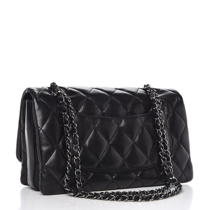 Chanel Lambskin Quilted 3 Accordion Flap Bag Black 3 of 15