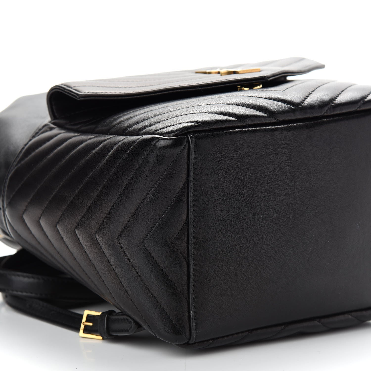 Saint Laurent Lambskin Matelasse Monogram Joe Backpack Black 7 of 8