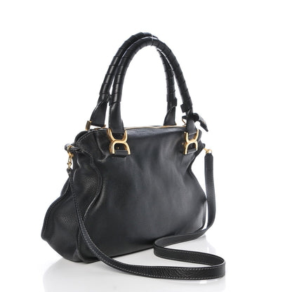 Chloe Calfskin Small Marcie Satchel Black 4 of 12