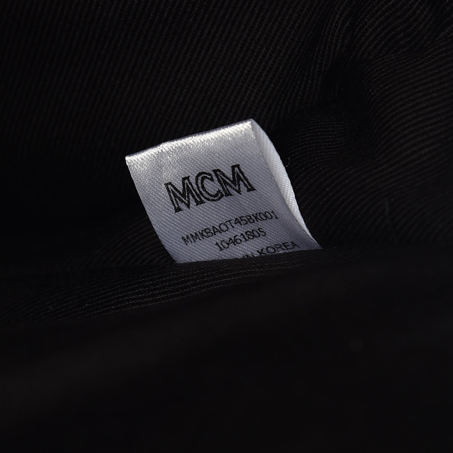 MCM Calfskin Ottomar Monogram Duke Backpack Black 8 of 9