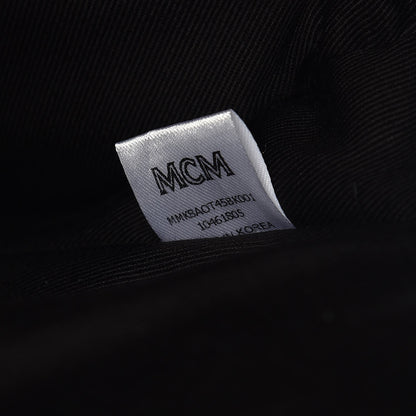 MCM Calfskin Ottomar Monogram Duke Backpack Black 8 of 9
