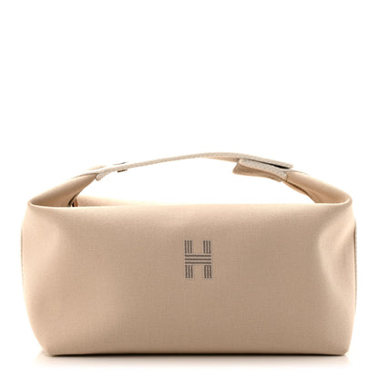 Hermes Canvas Large Bride-A-Brac Pouch Natural 1 of 9
