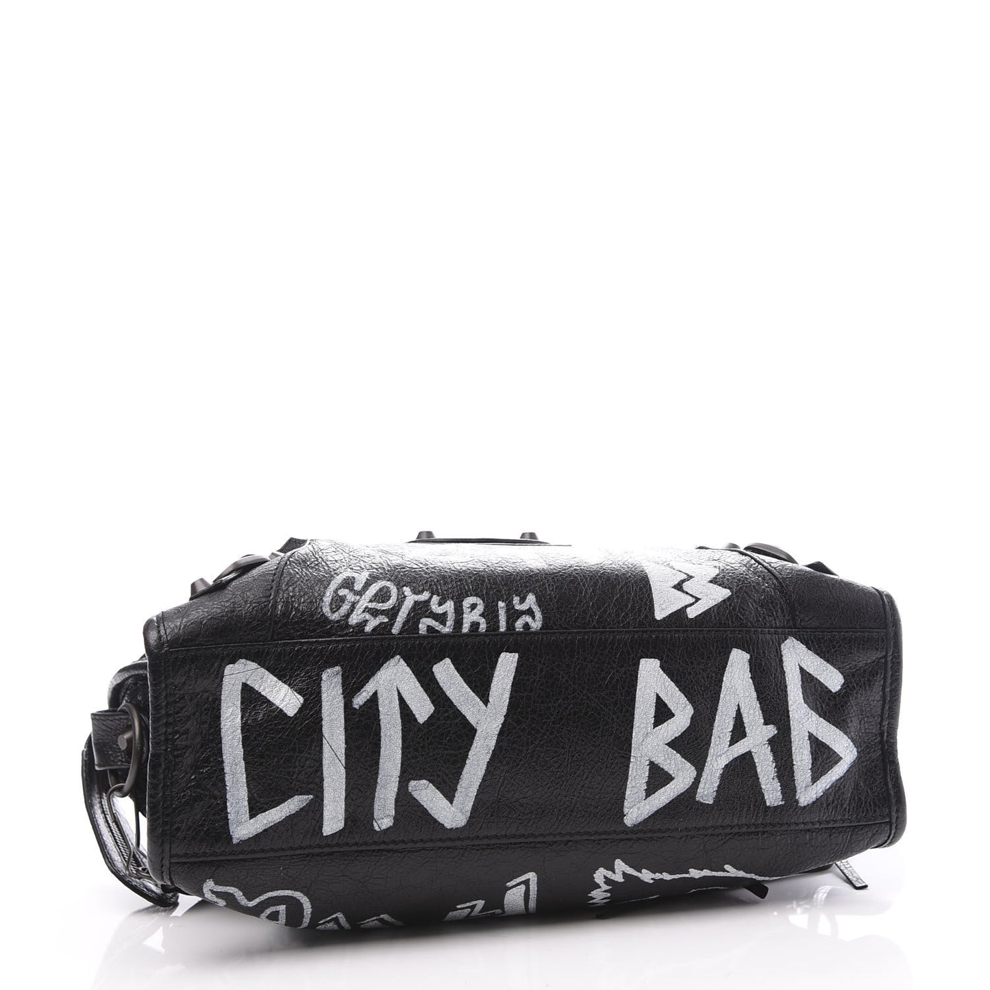Agneau Classic Hardware Graffiti All Over S City Black