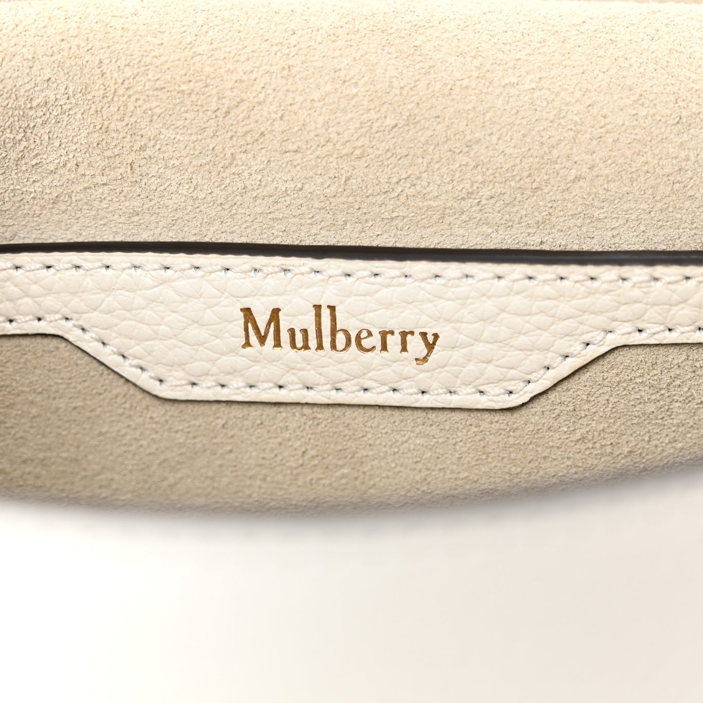 Small Classic Grain Calfskin Small Amberley Satchel White