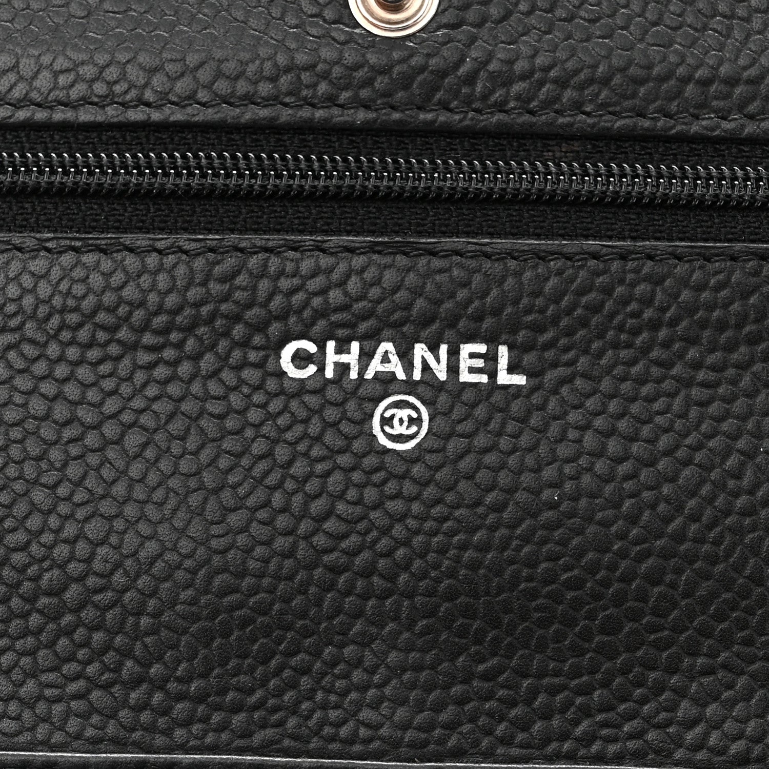 Chanel Caviar Quilted Wallet On Chain WOC Black 5 of 12