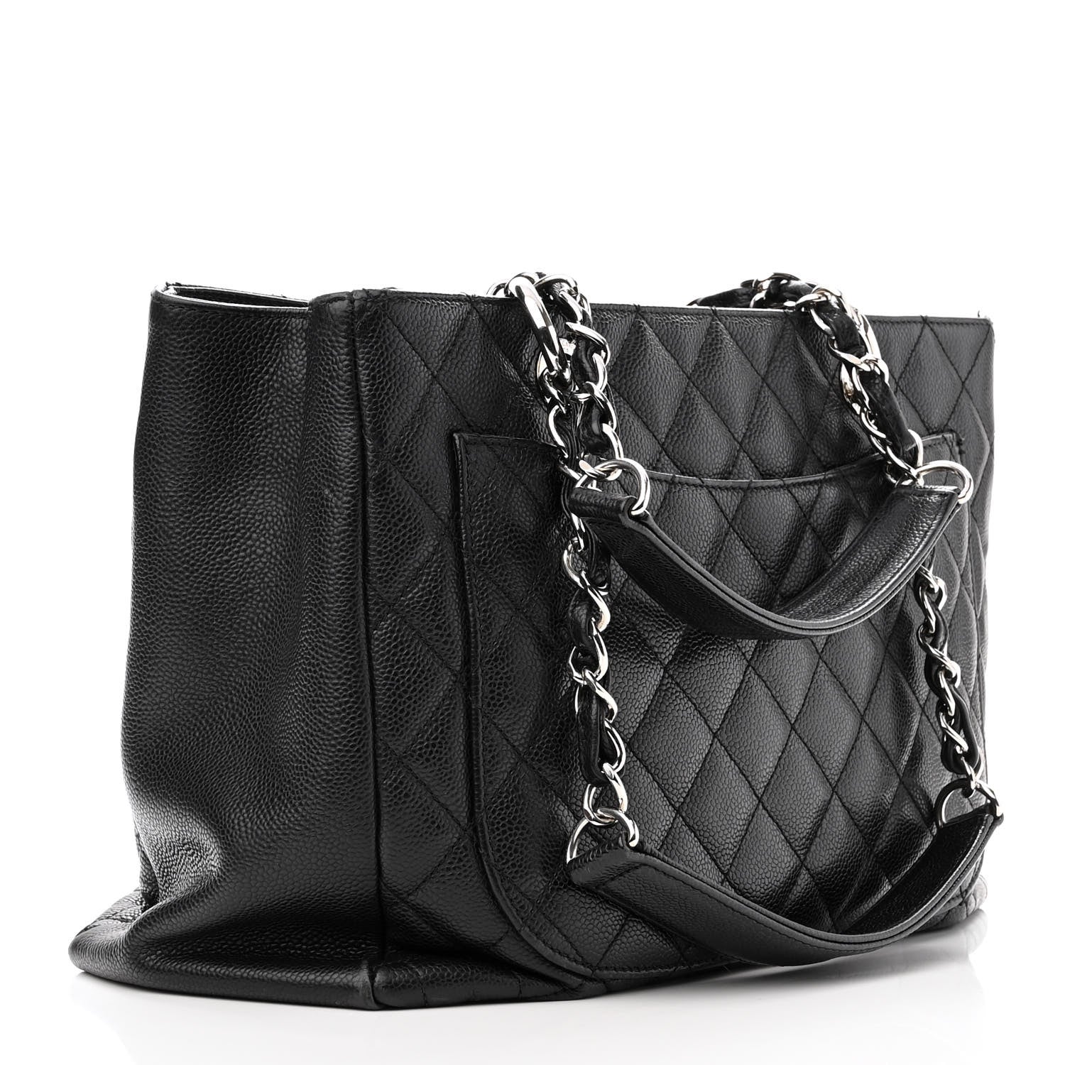 Chanel Caviar Quilted Grand Shopping Tote GST Black 3 of 11