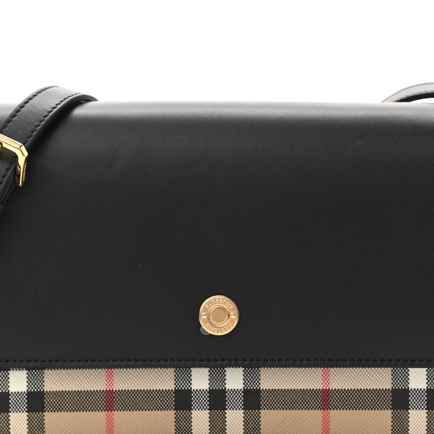 Calfskin Vintage Check New Hampshire Bag Black