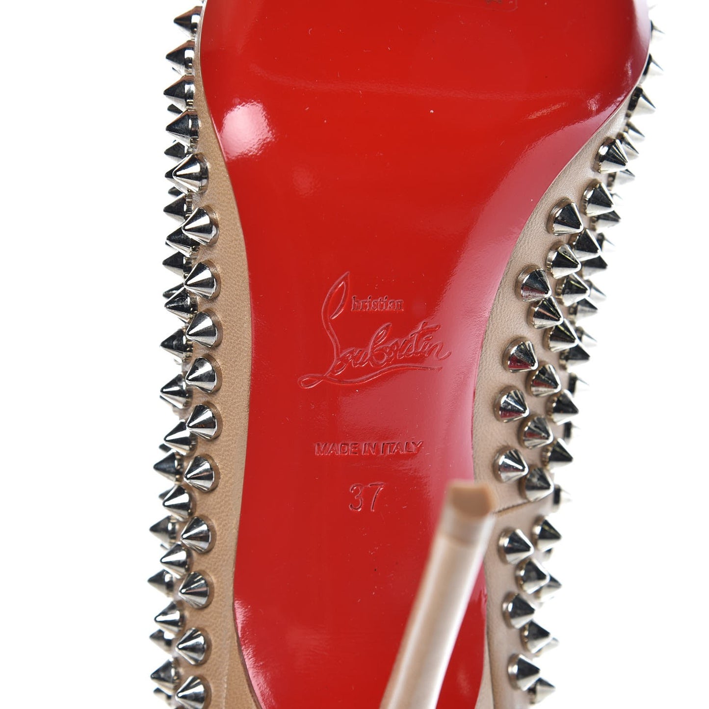 Nappa Fifi Spikes 100 Pumps 37 Corde Silver