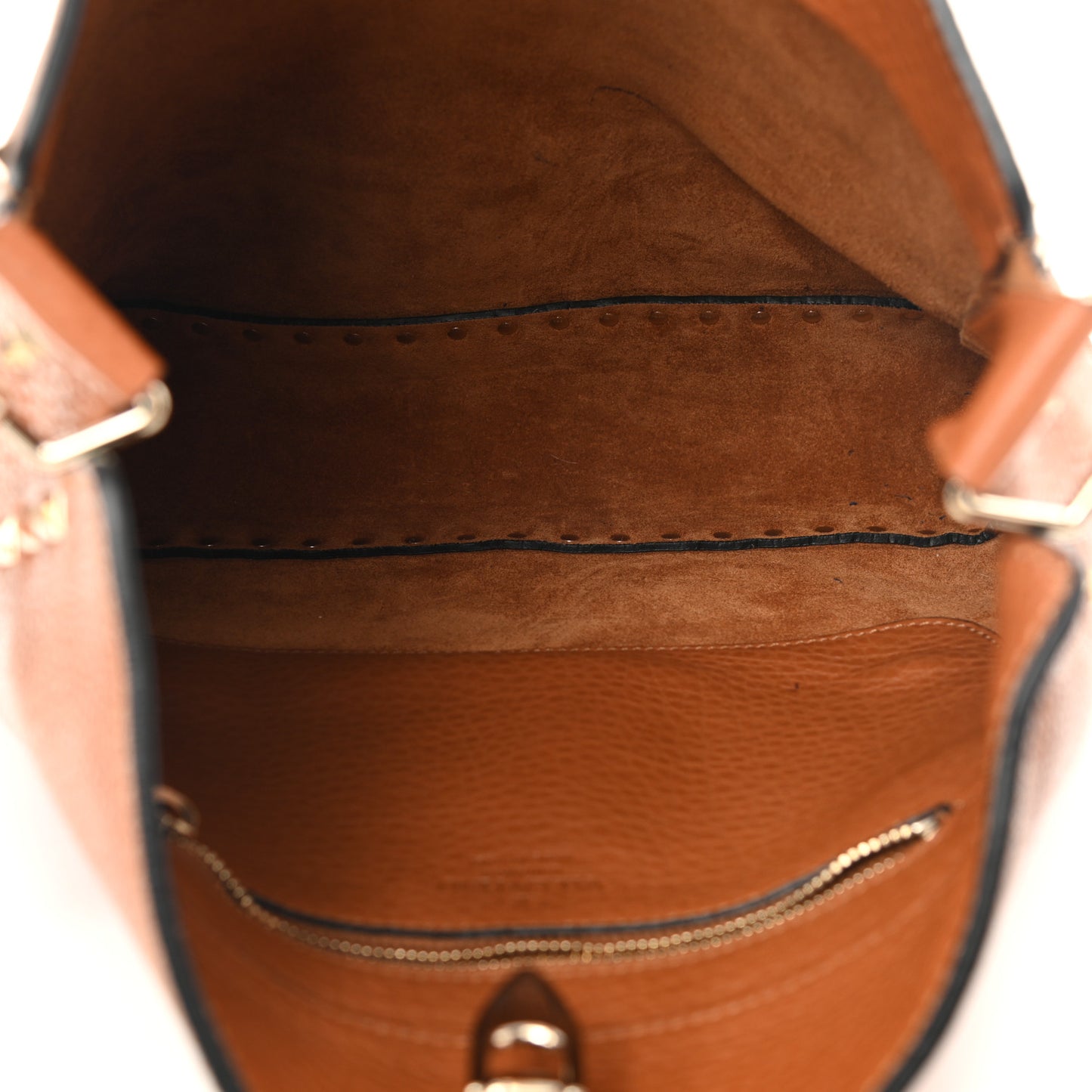 Pebbled Calfskin Large Rockstud Flip-Lock Messenger Bag Light Cuir