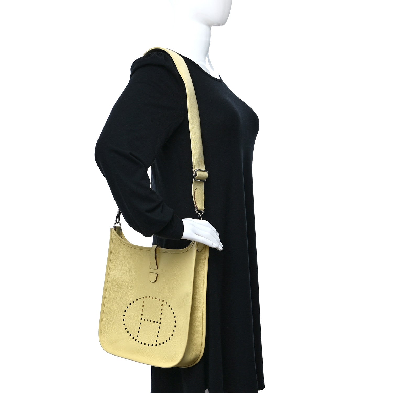 Hermes Epsom Evelyne III PM Jaune Poussin 2 of 8