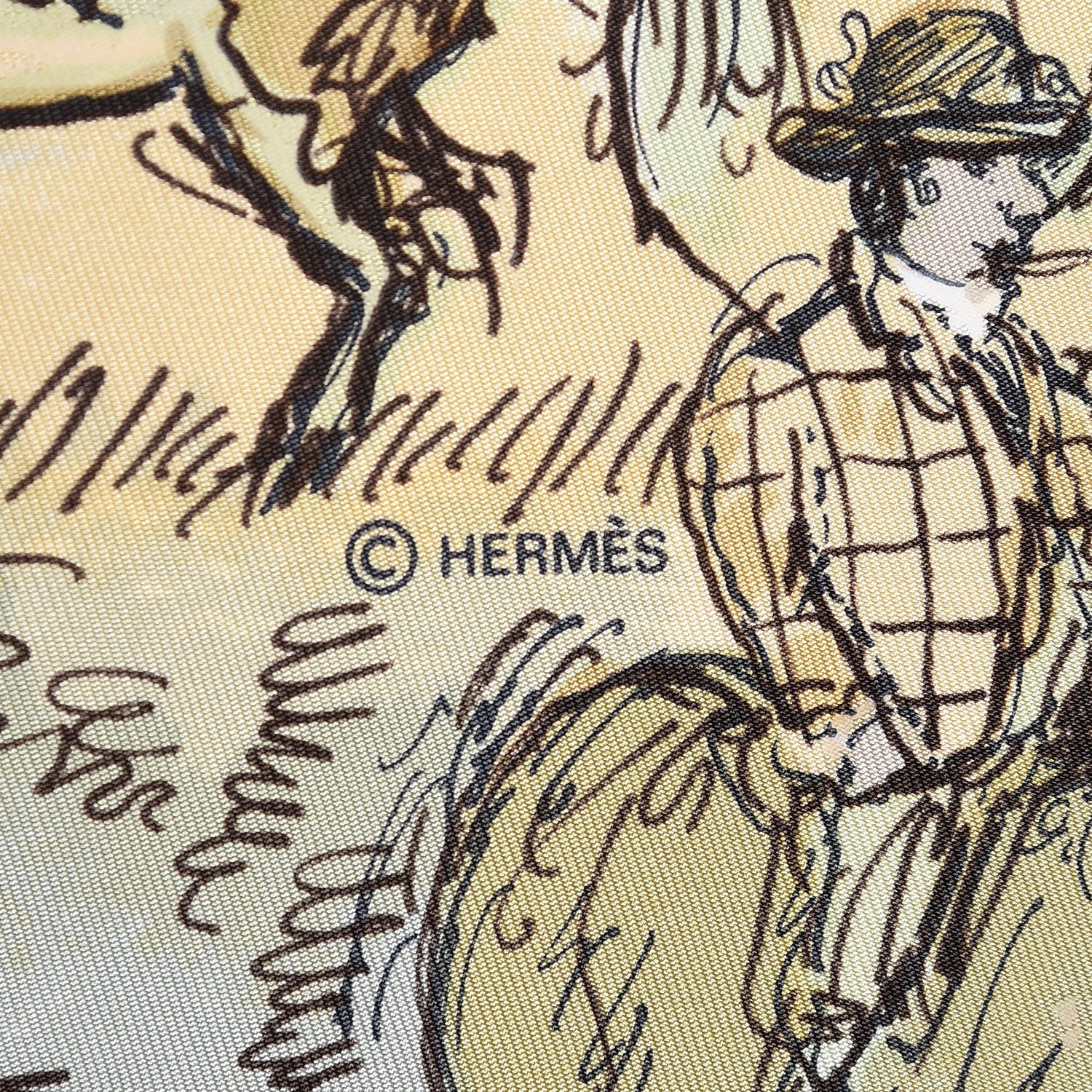 Hermes Silk Les Amazones Scarf 90 4 of 5