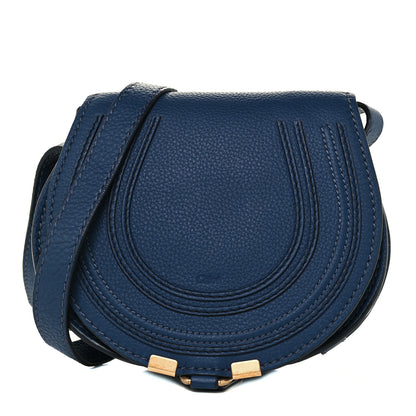 Chloe Calfskin Mini Marcie Round Crossbody Bag Royal Navy 1 of 11