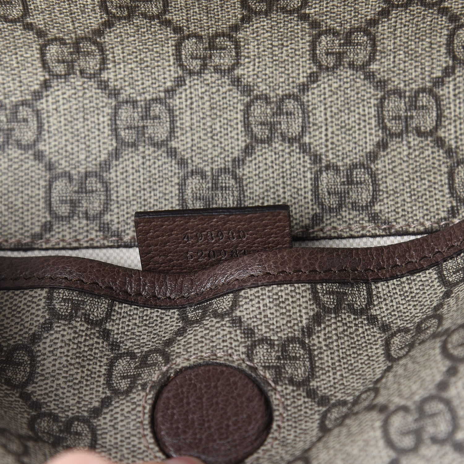 Gucci GG Supreme Monogram Neo Vintage Web Belt Bag Brown 9 of 10